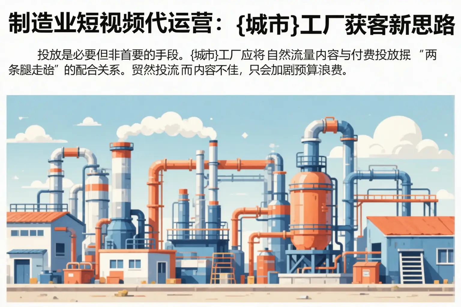制造业短视频代运营：平凉工厂获客新思路