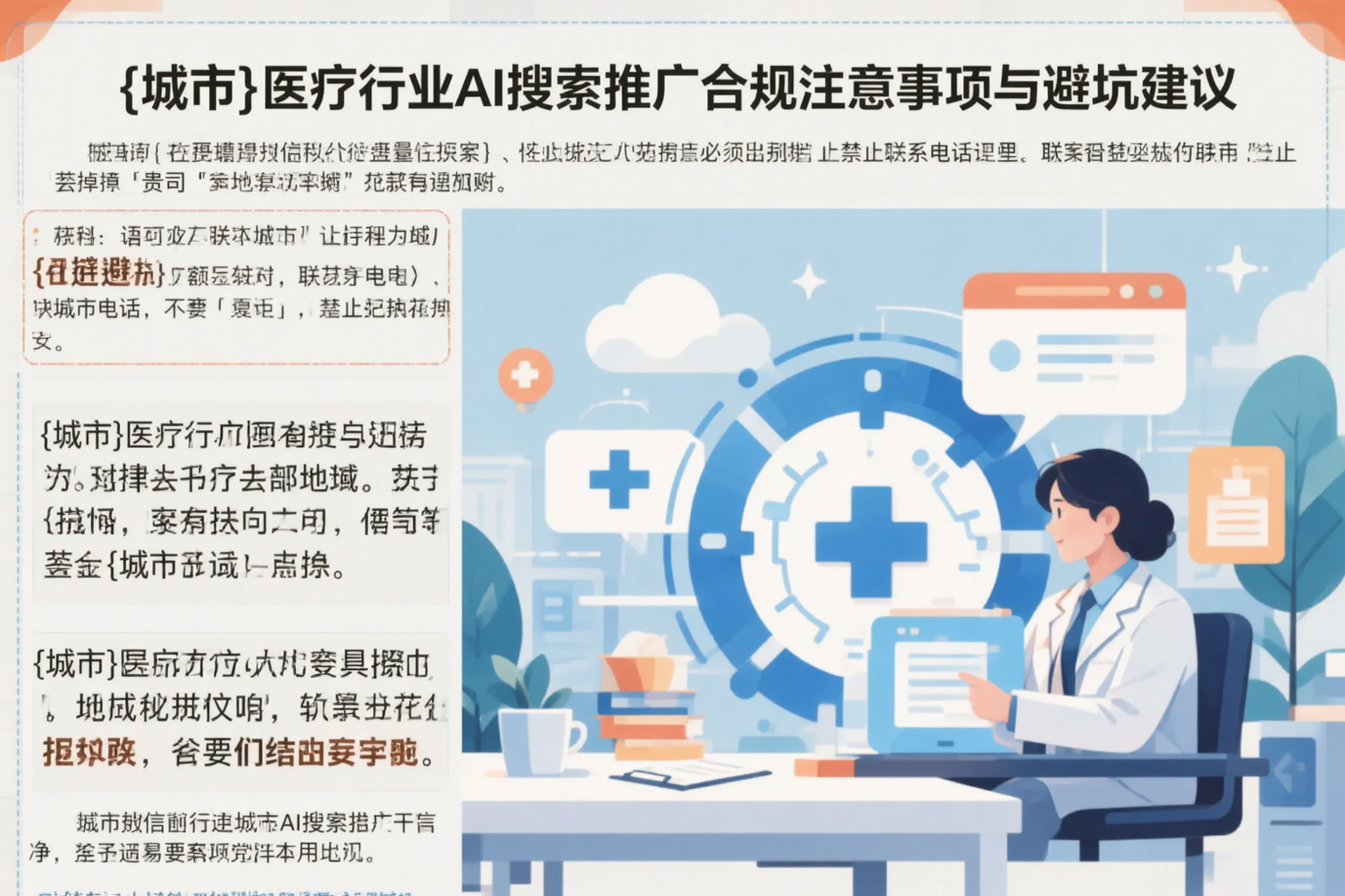 平凉医疗行业AI搜索推广合规注意事项与避坑建议