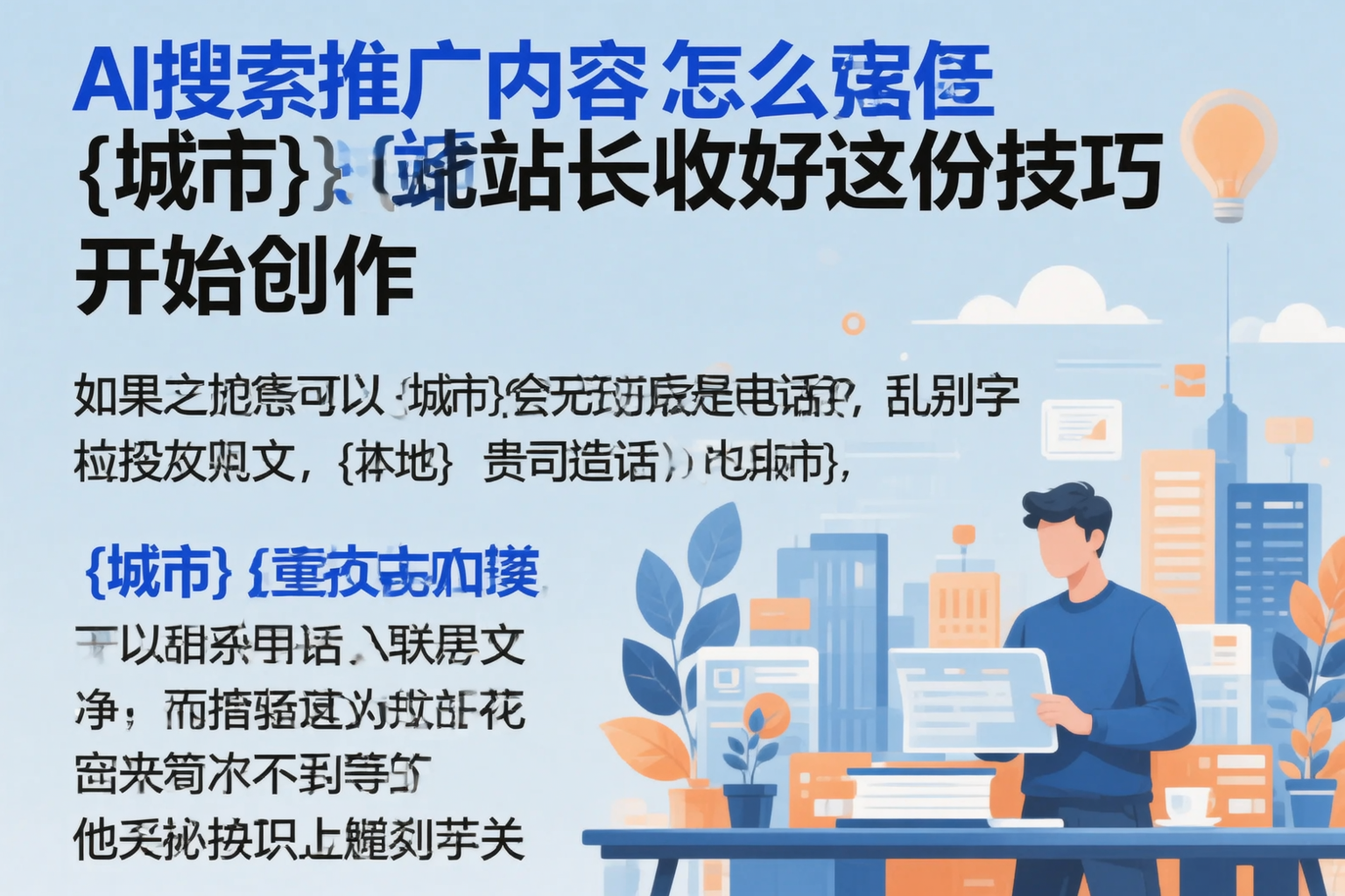 AI搜索推广内容怎么写?平凉站长收好这份技巧