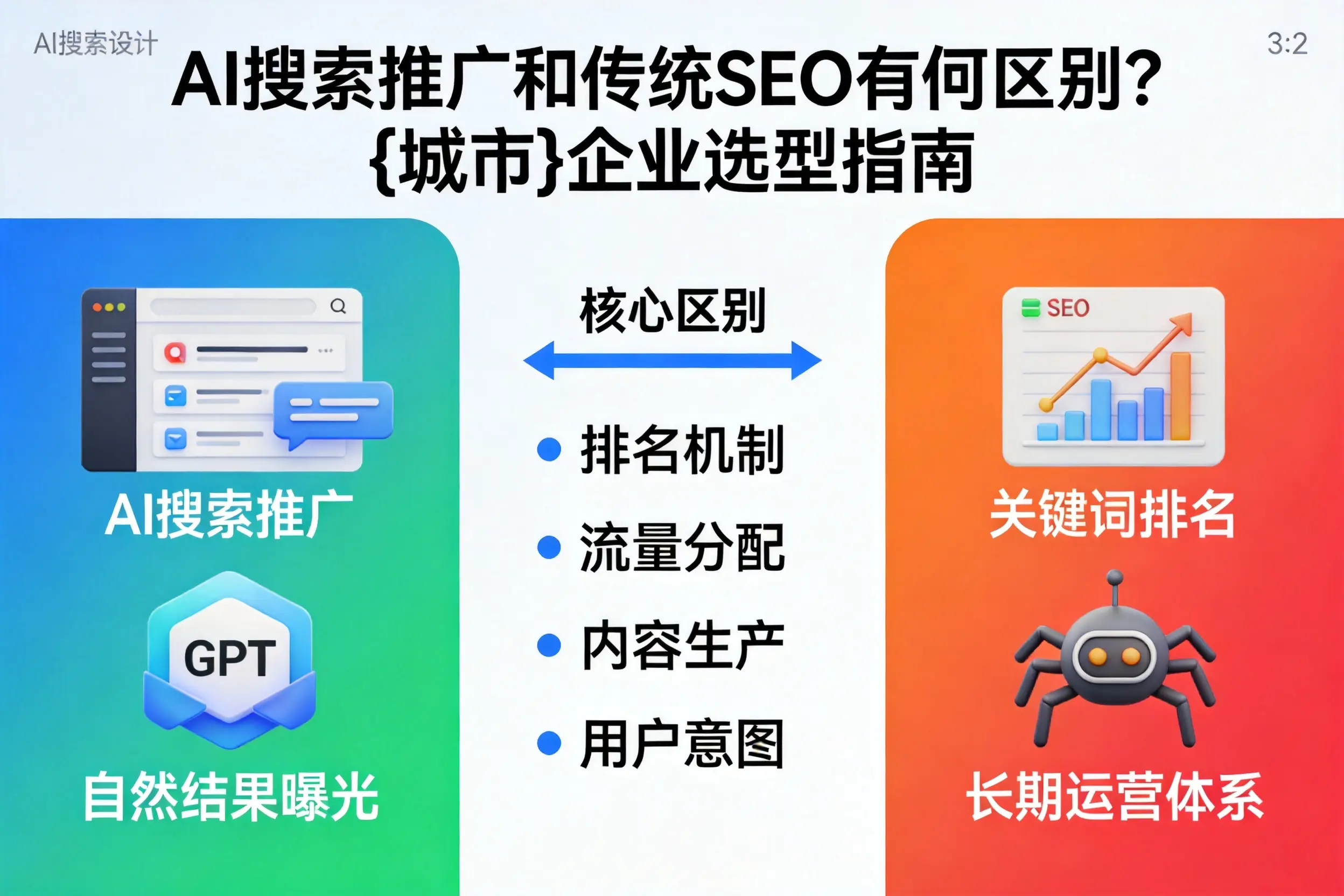 AI搜索推广和传统SEO有何区别？平凉企业选型指南