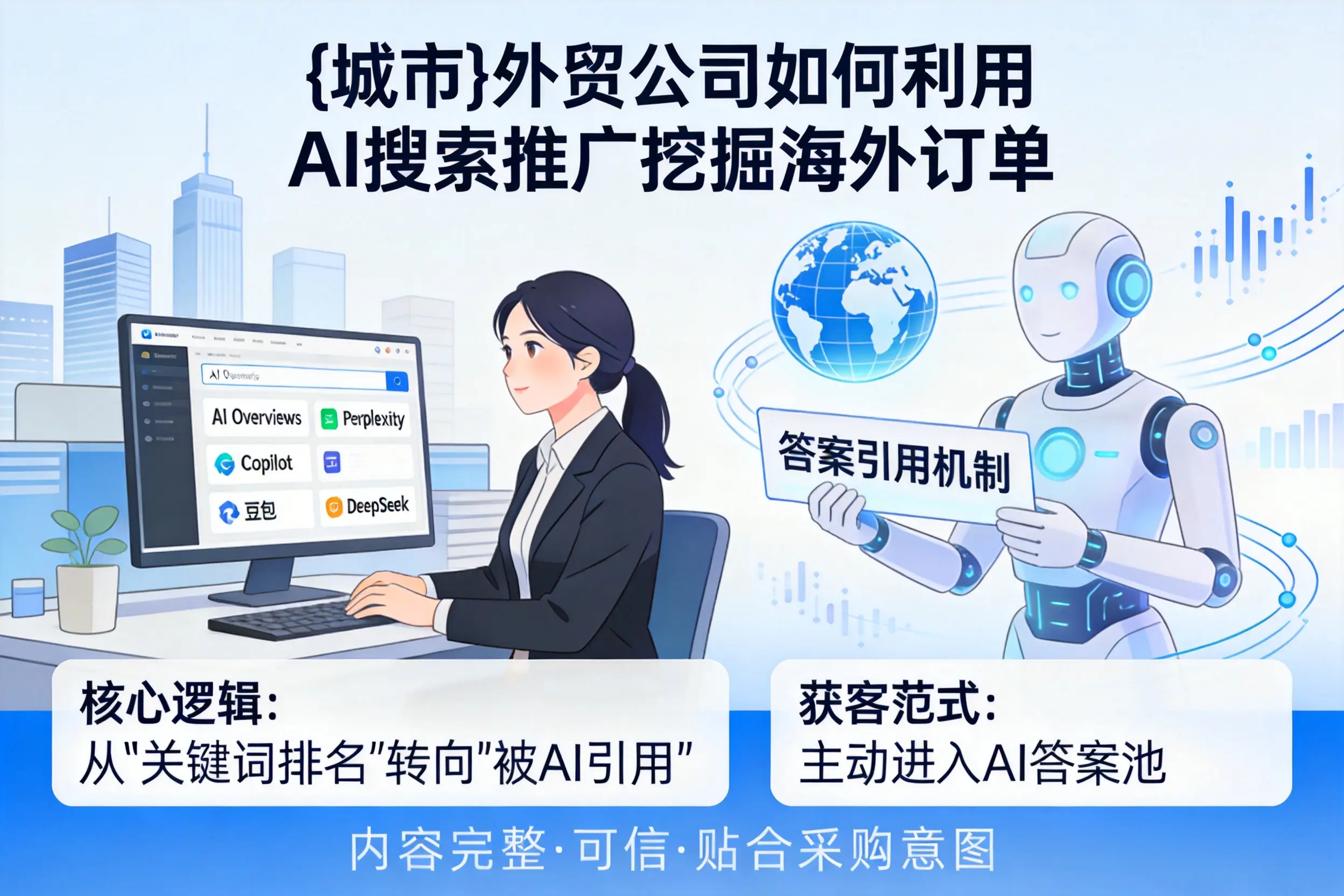 平凉外贸公司如何利用AI搜索推广挖掘海外订单