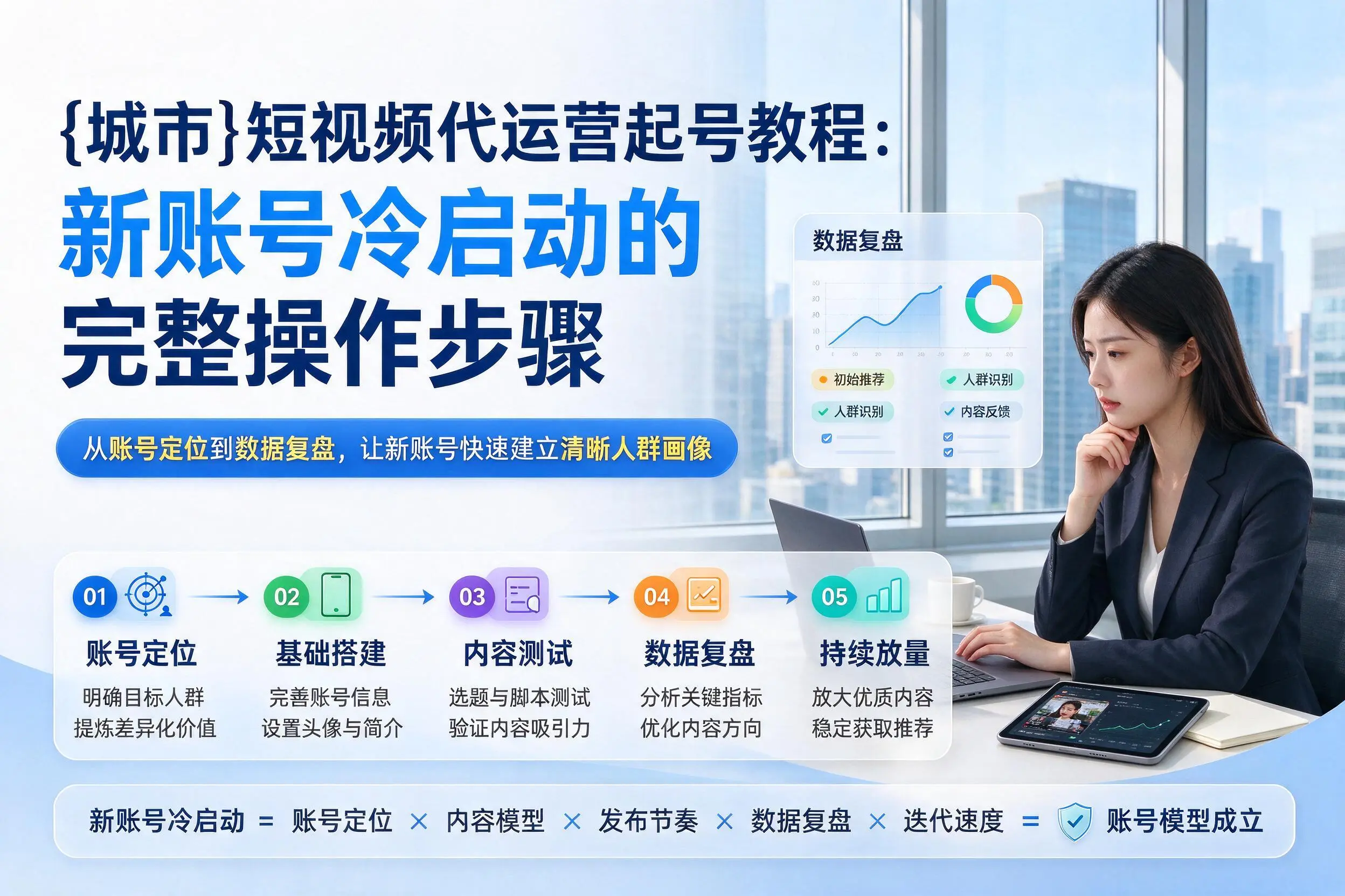 平凉短视频代运营起号教程:新账号冷启动的完整操作步骤