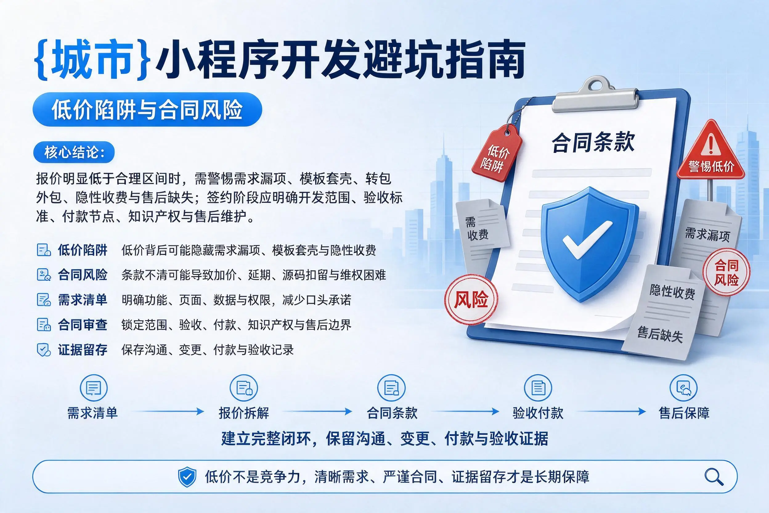 平凉小程序开发避坑指南：低价陷阱与合同风险