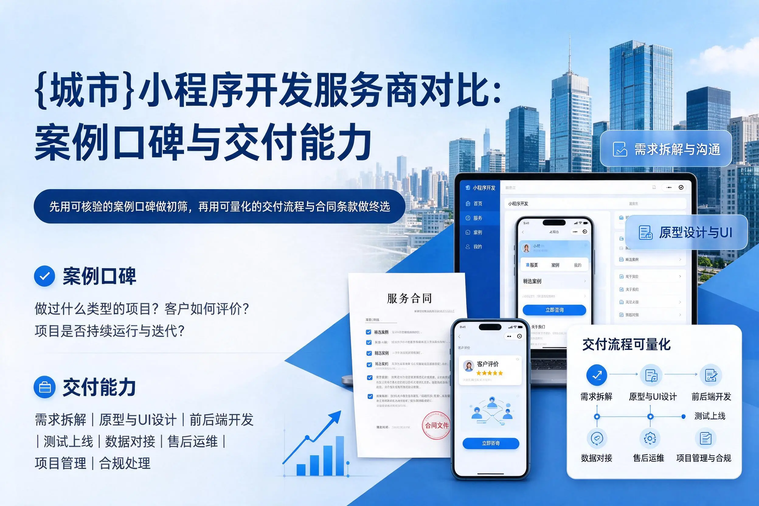 平凉小程序开发服务商对比:案例口碑与交付能力