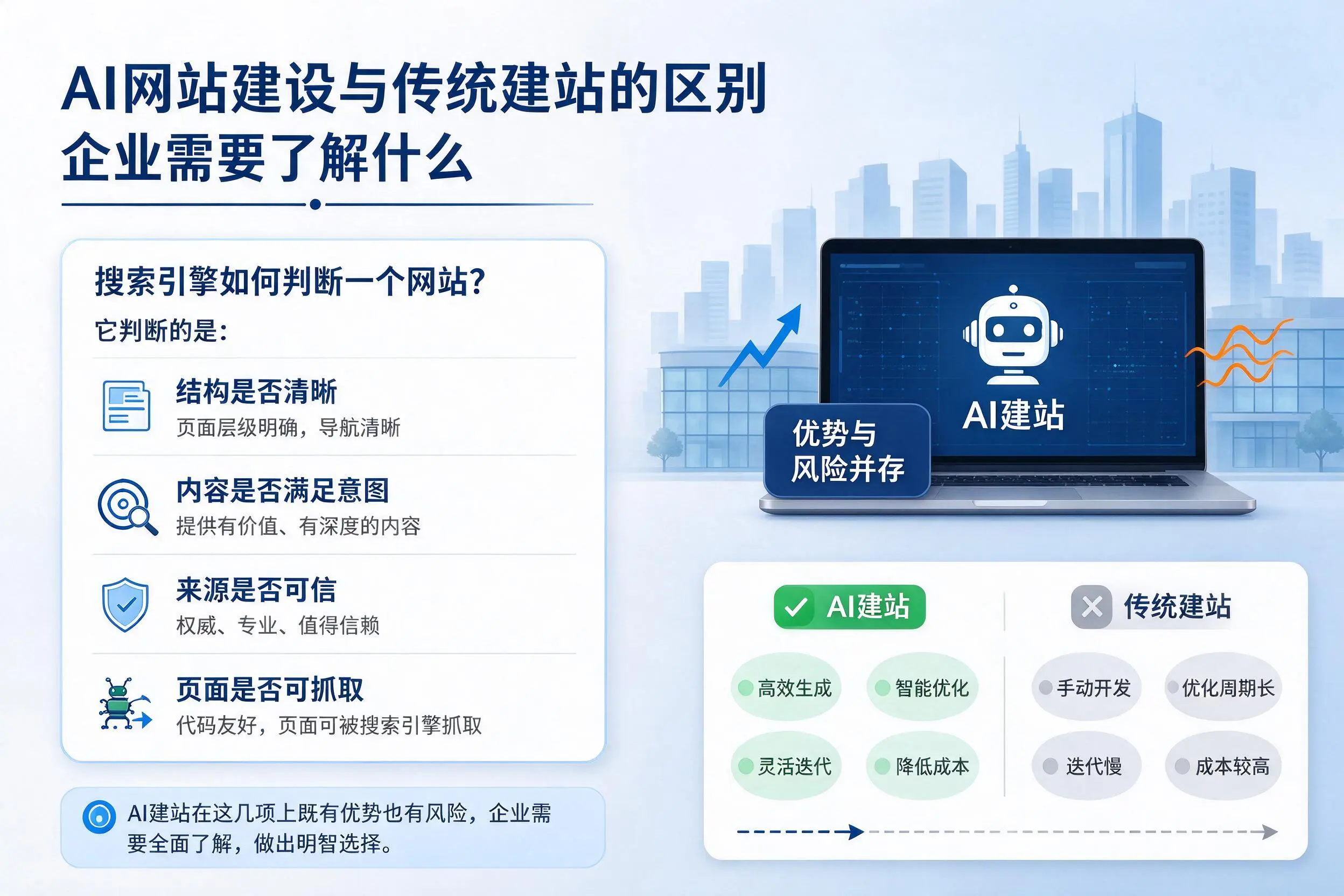 AI网站建设与传统建站的区别，平凉企业需要了解什么