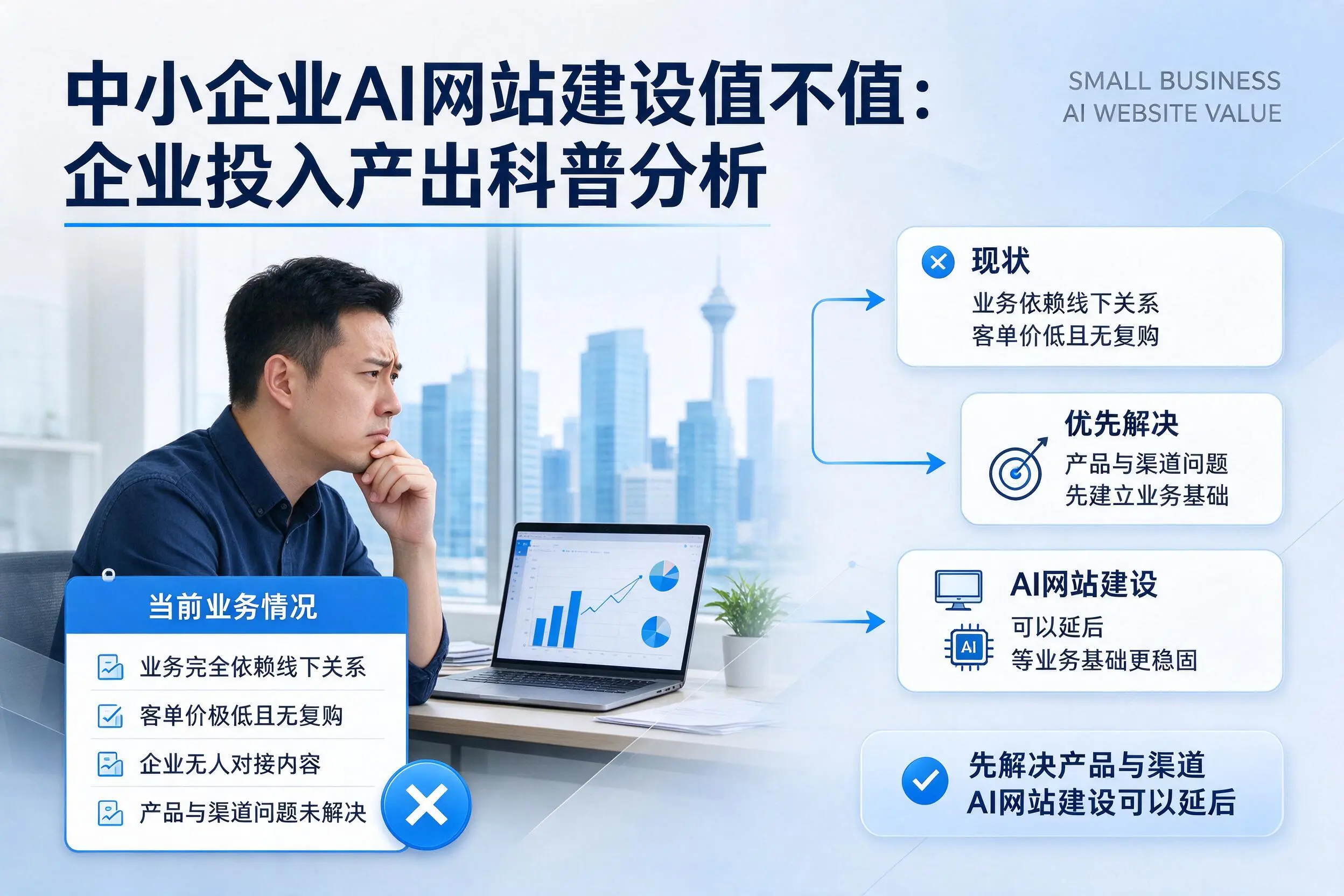 中小企业AI网站建设值不值：平凉企业投入产出科普分析