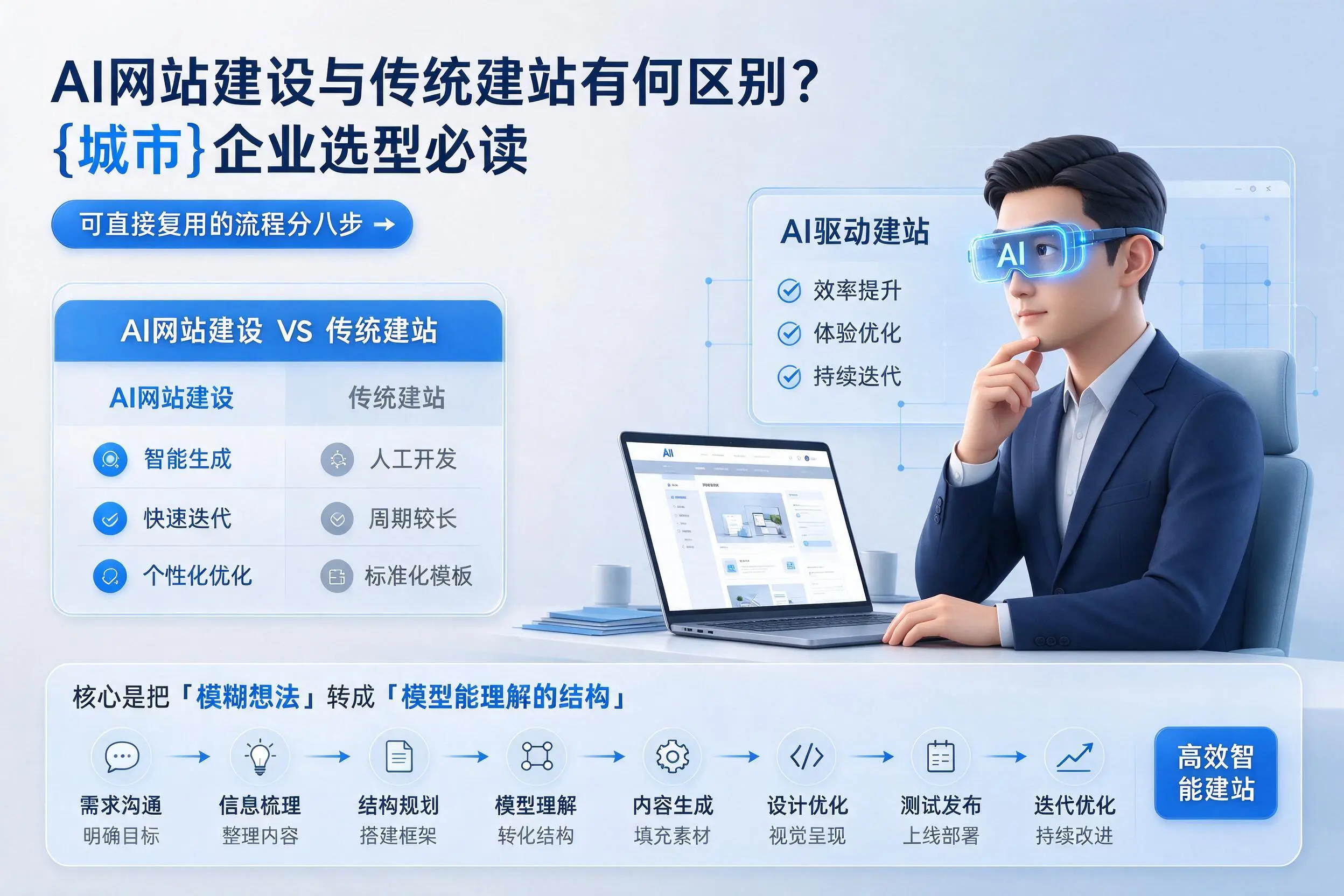 AI网站建设与传统建站有何区别？平凉企业选型必读