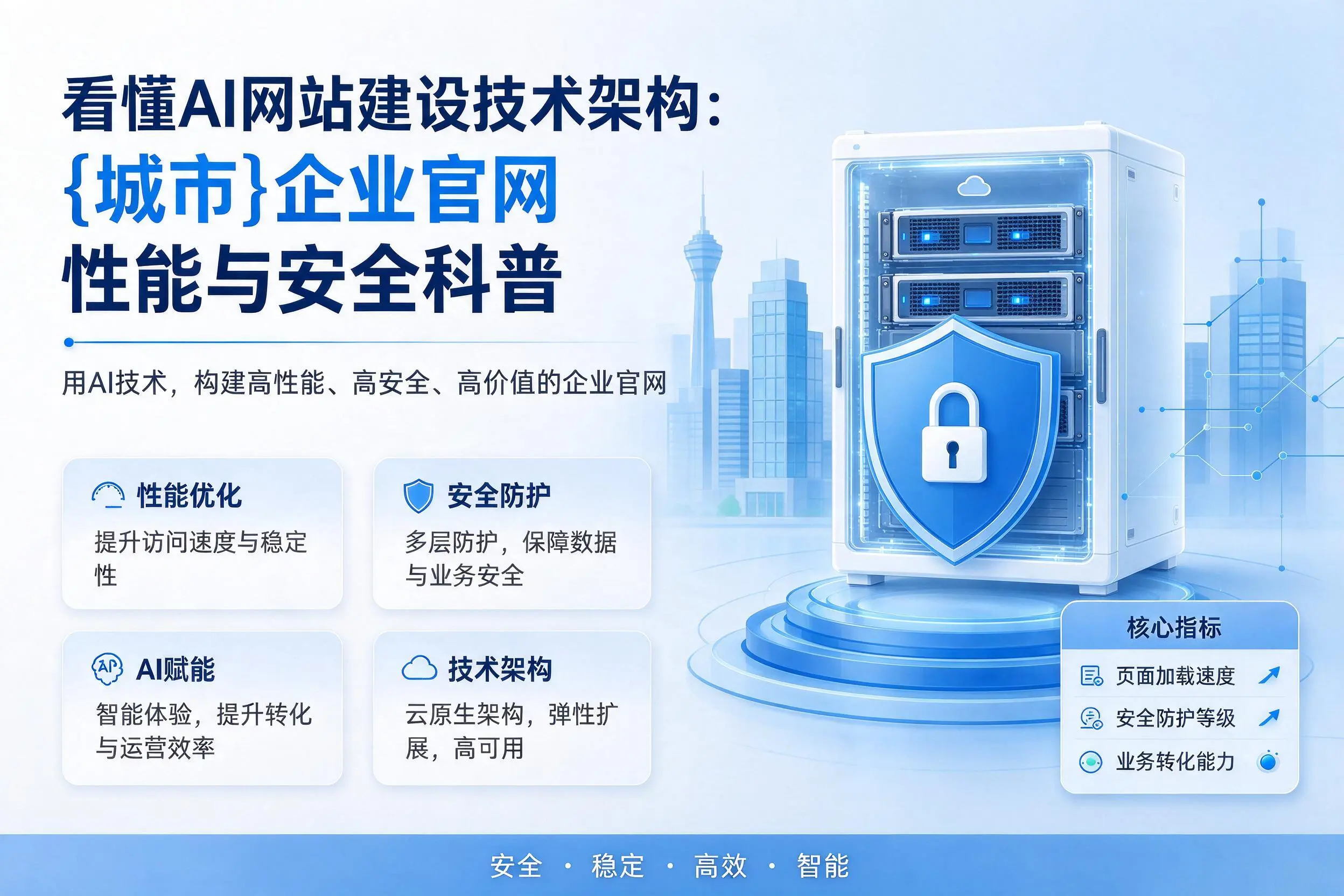 看懂AI网站建设技术架构:平凉企业官网性能与安全科普