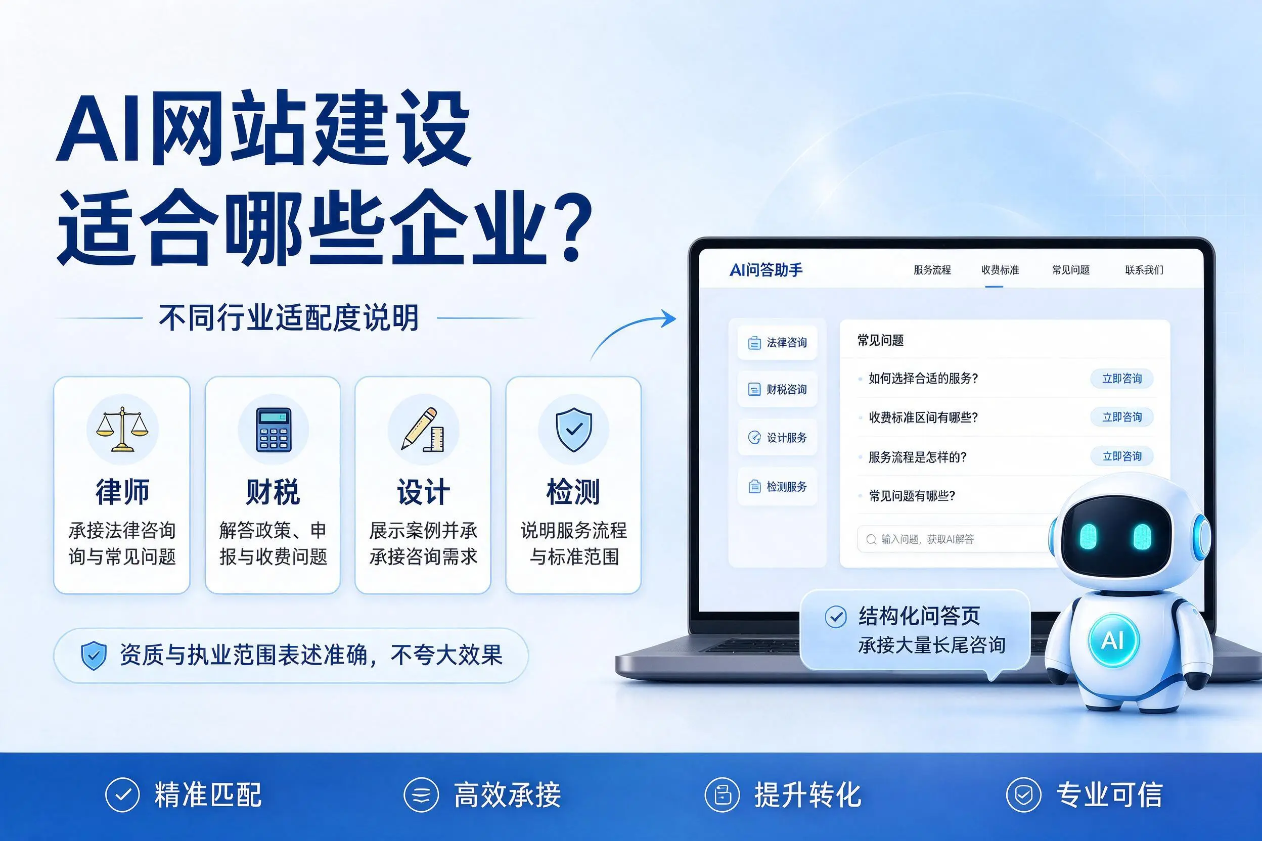 AI网站建设适合哪些企业？平凉不同行业适配度说明