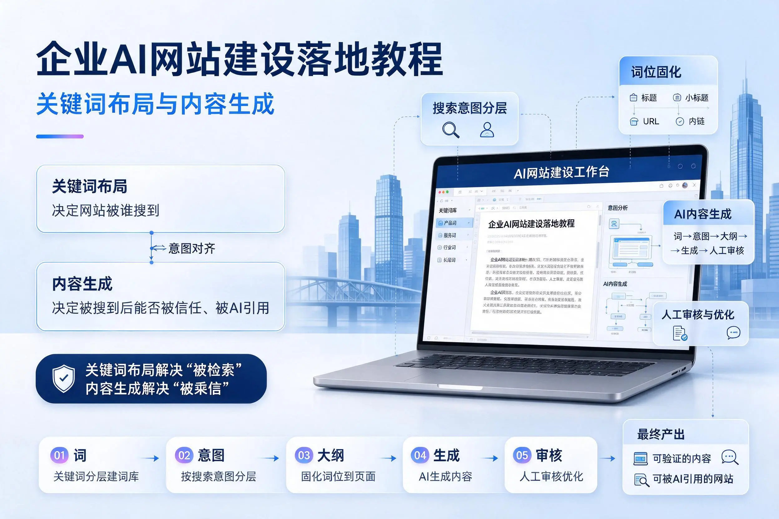 平凉企业AI网站建设落地教程：关键词布局与内容生成